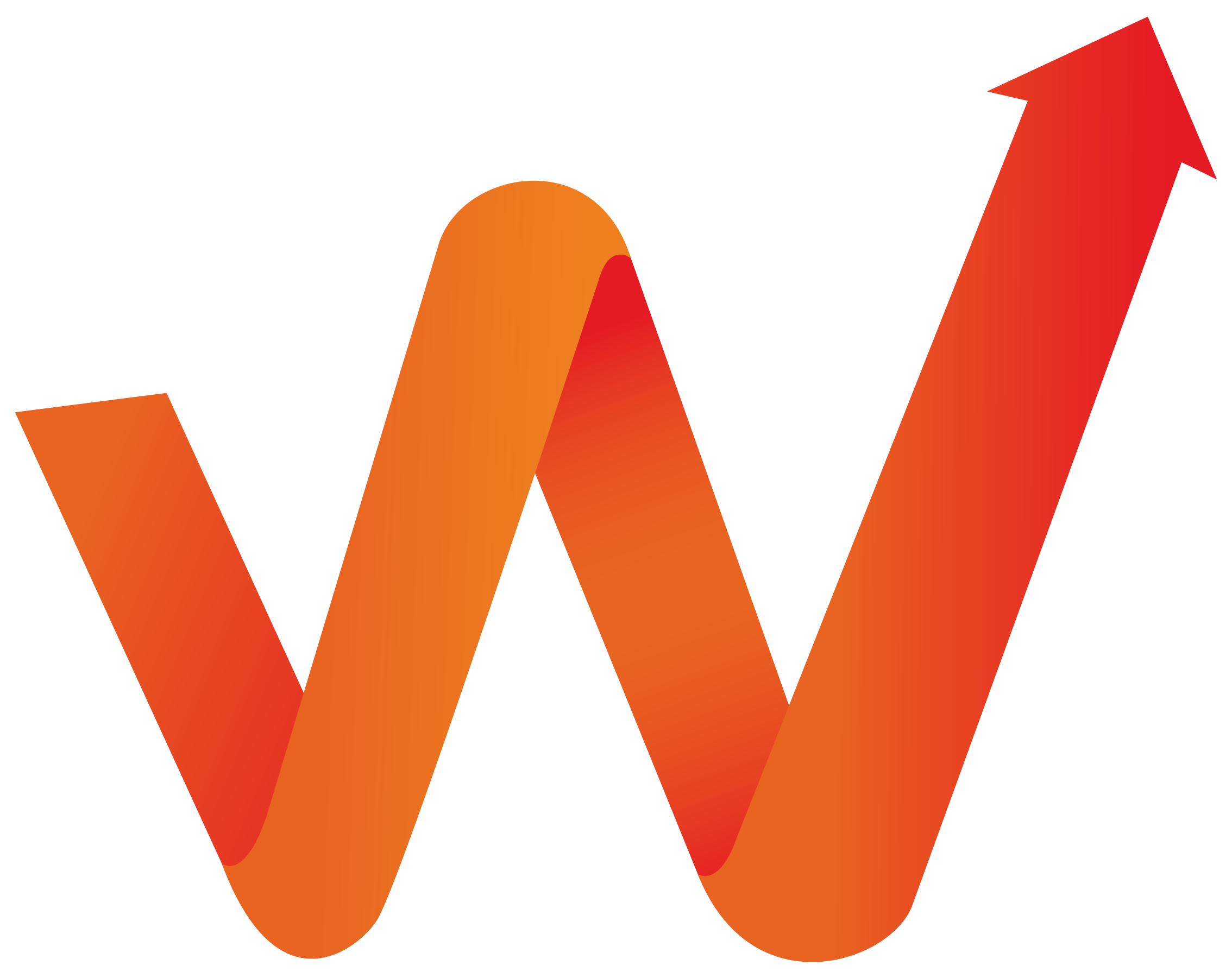 Isotipo WayGroup: flecha en forma de W que asciende